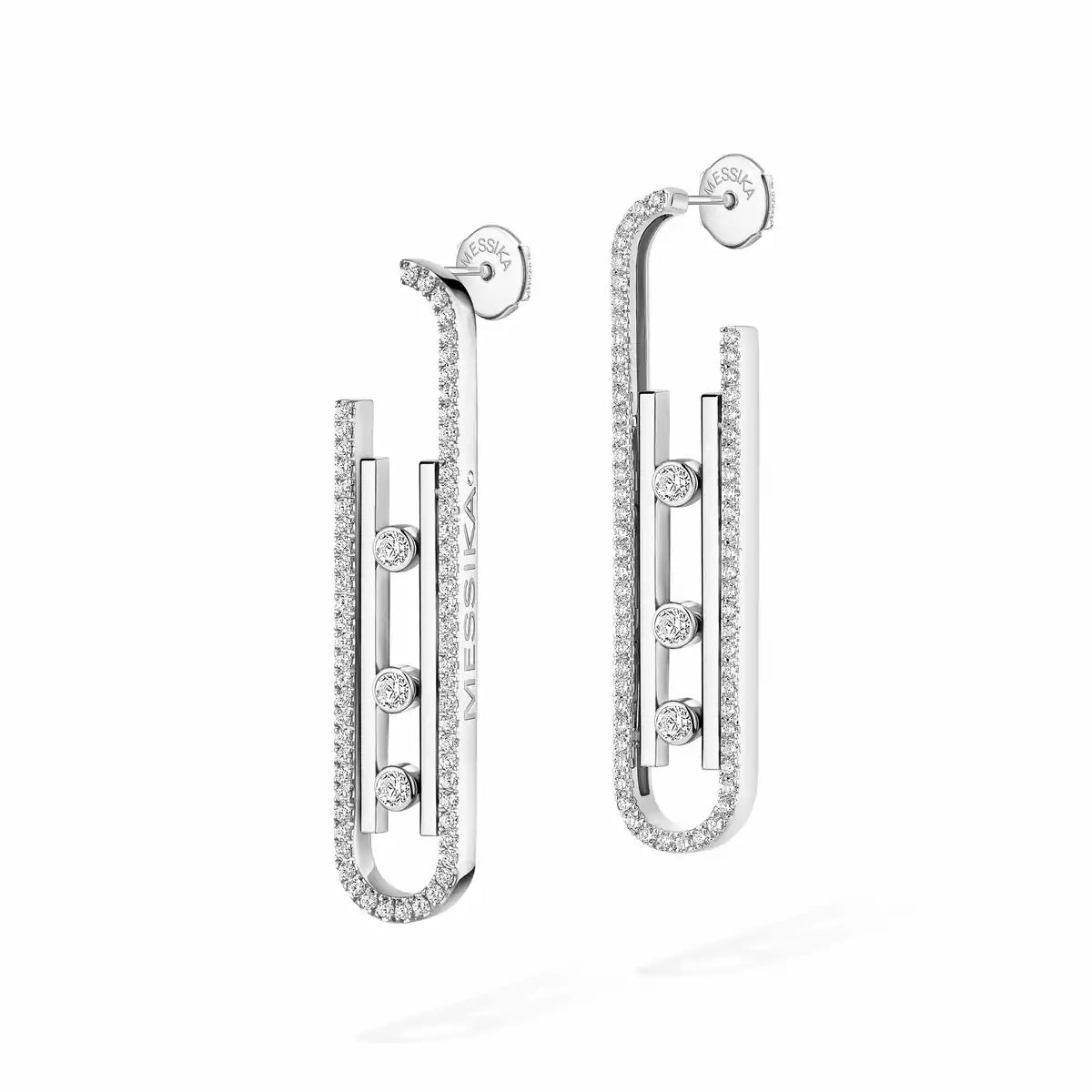 [LunaMar]MOVE KINETIC DIAMOND PENDANT EARRINGS