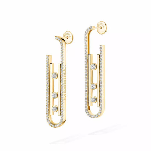[LunaMar]MOVE KINETIC DIAMOND PENDANT EARRINGS
