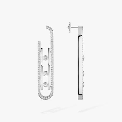 [LunaMar]MOVE KINETIC DIAMOND PENDANT EARRINGS
