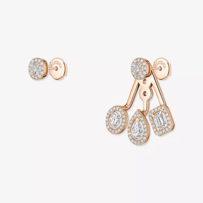 [LunaMar]MY TWIN TRIO DIAMOND EARRINGS