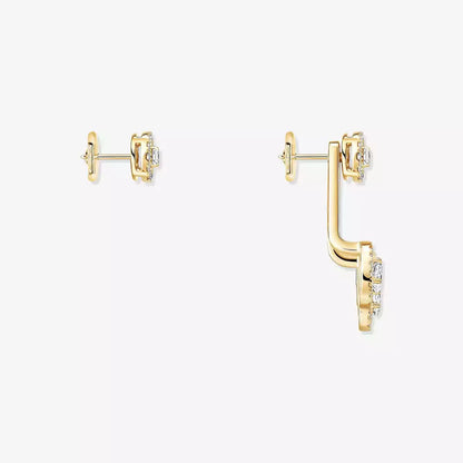 [LunaMar]MY TWIN TRIO DIAMOND EARRINGS