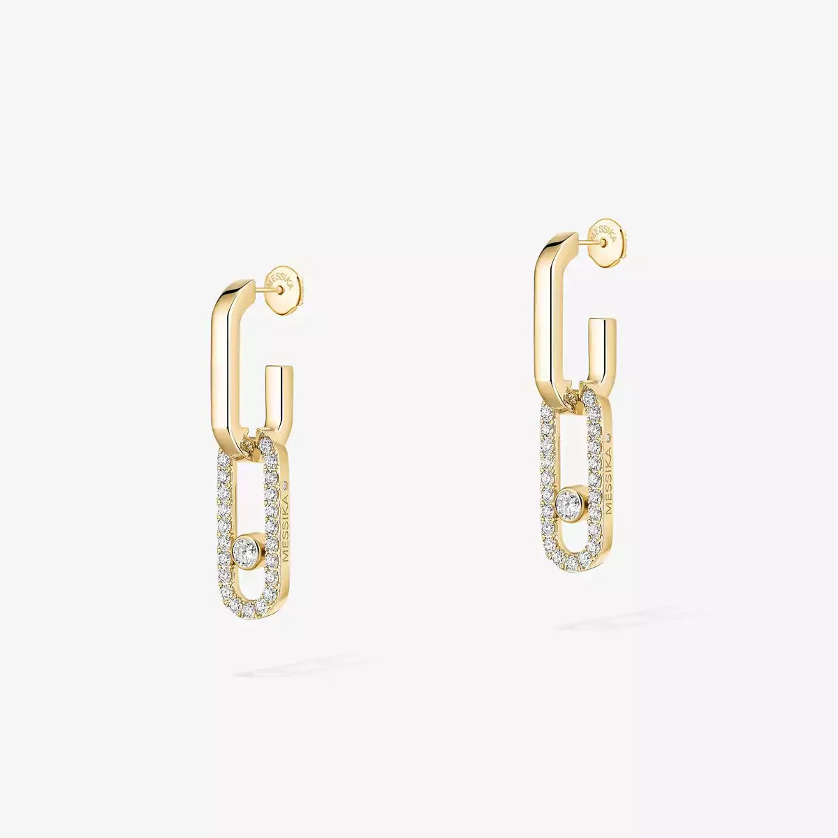[LunaMar]MOVE LINK KINETIC DIAMOND EARRINGS