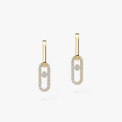 [LunaMar]MOVE LINK KINETIC DIAMOND EARRINGS