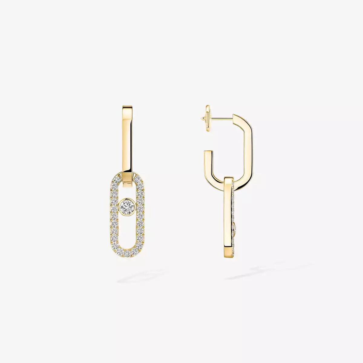 [LunaMar]MOVE LINK KINETIC DIAMOND EARRINGS