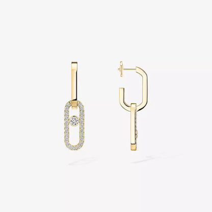 [LunaMar]MOVE LINK KINETIC DIAMOND EARRINGS