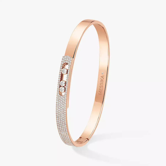 [LunaMar]MOVE NOA PAVÉ DIAMOND BANGLE BRACELET