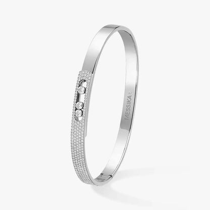 [LunaMar]MOVE NOA PAVÉ DIAMOND BANGLE BRACELET