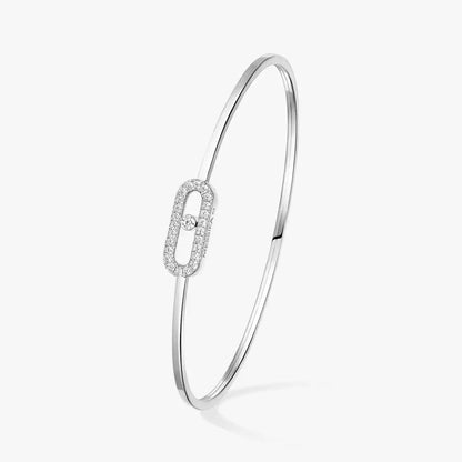[LunaMar]MOVE UNO PAVÉ FLEX BANGLE (MEDIUM)