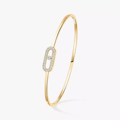 [LunaMar]MOVE UNO PAVÉ FLEX BANGLE (MEDIUM)