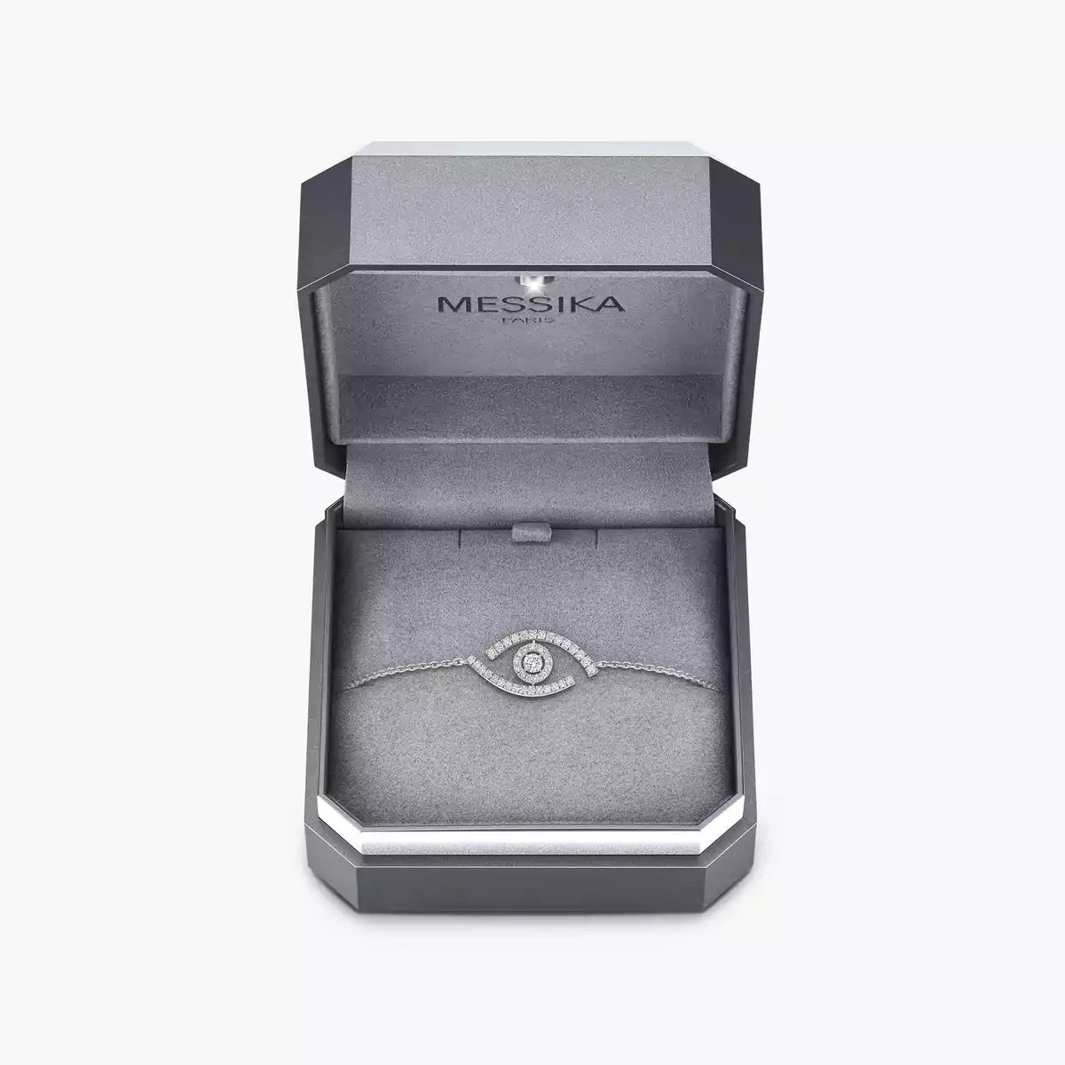 [LunaMar]LUCKY EYE PAVÉ-SET DIAMOND BRACELET