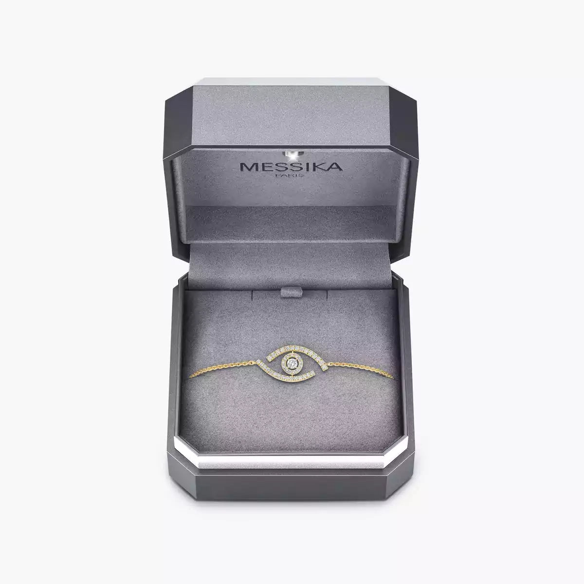 [LunaMar]LUCKY EYE PAVÉ-SET DIAMOND BRACELET