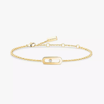 [LunaMar]MOVE UNO SINGLE DIAMOND BRACELET