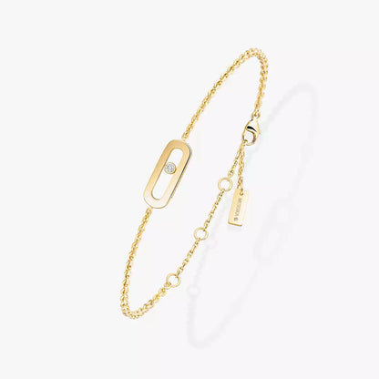 [LunaMar]MOVE UNO SINGLE DIAMOND BRACELET