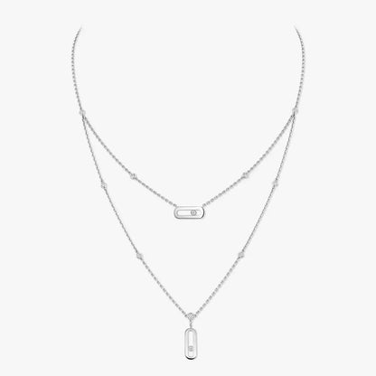 [LunaMar]MOVE UNO DOUBLE-PENDANT NECKLACE