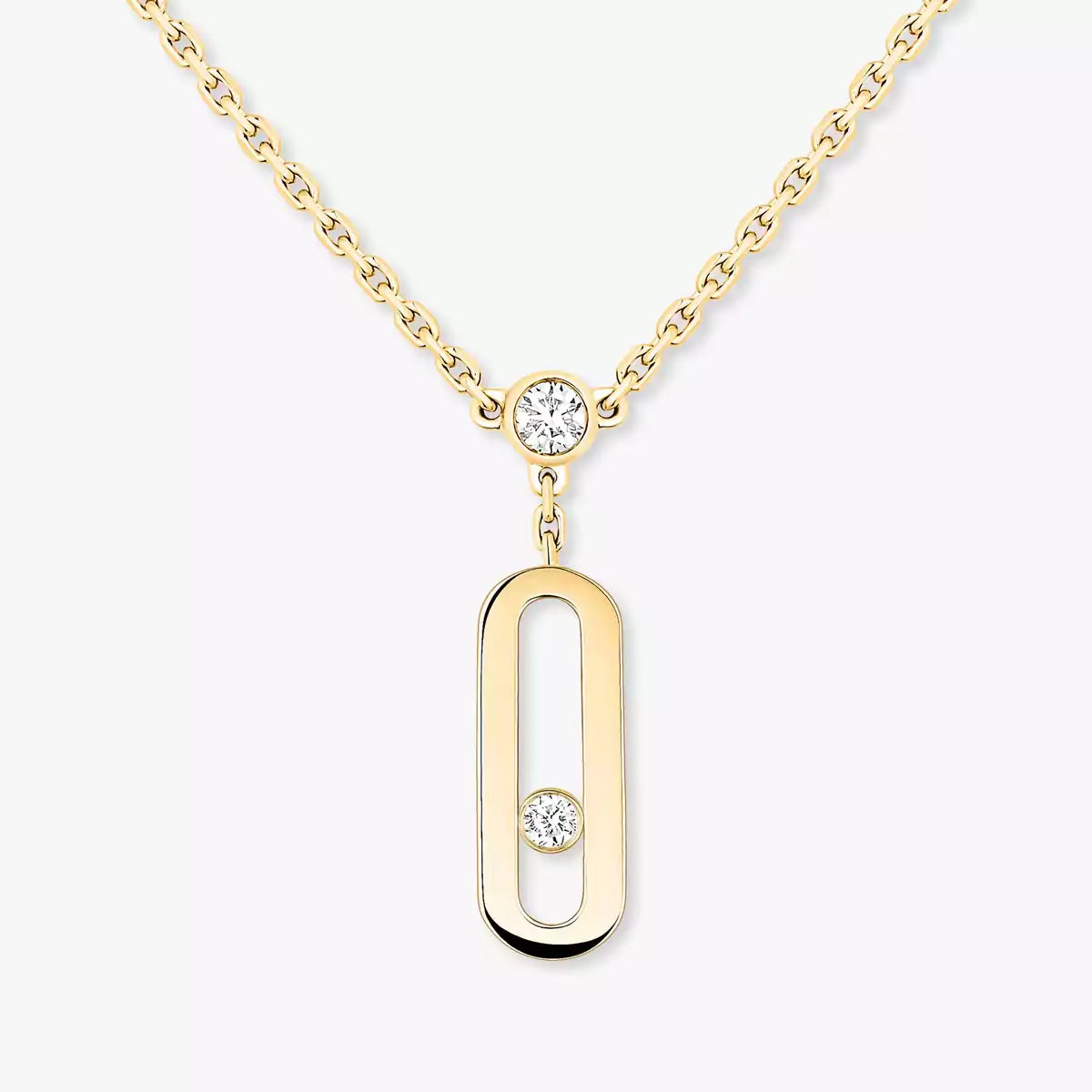 [LunaMar]MOVE UNO DOUBLE-PENDANT NECKLACE