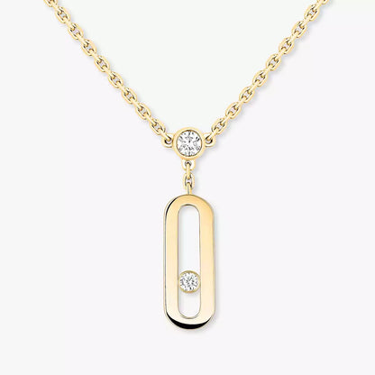 [LunaMar]MOVE UNO DOUBLE-PENDANT NECKLACE