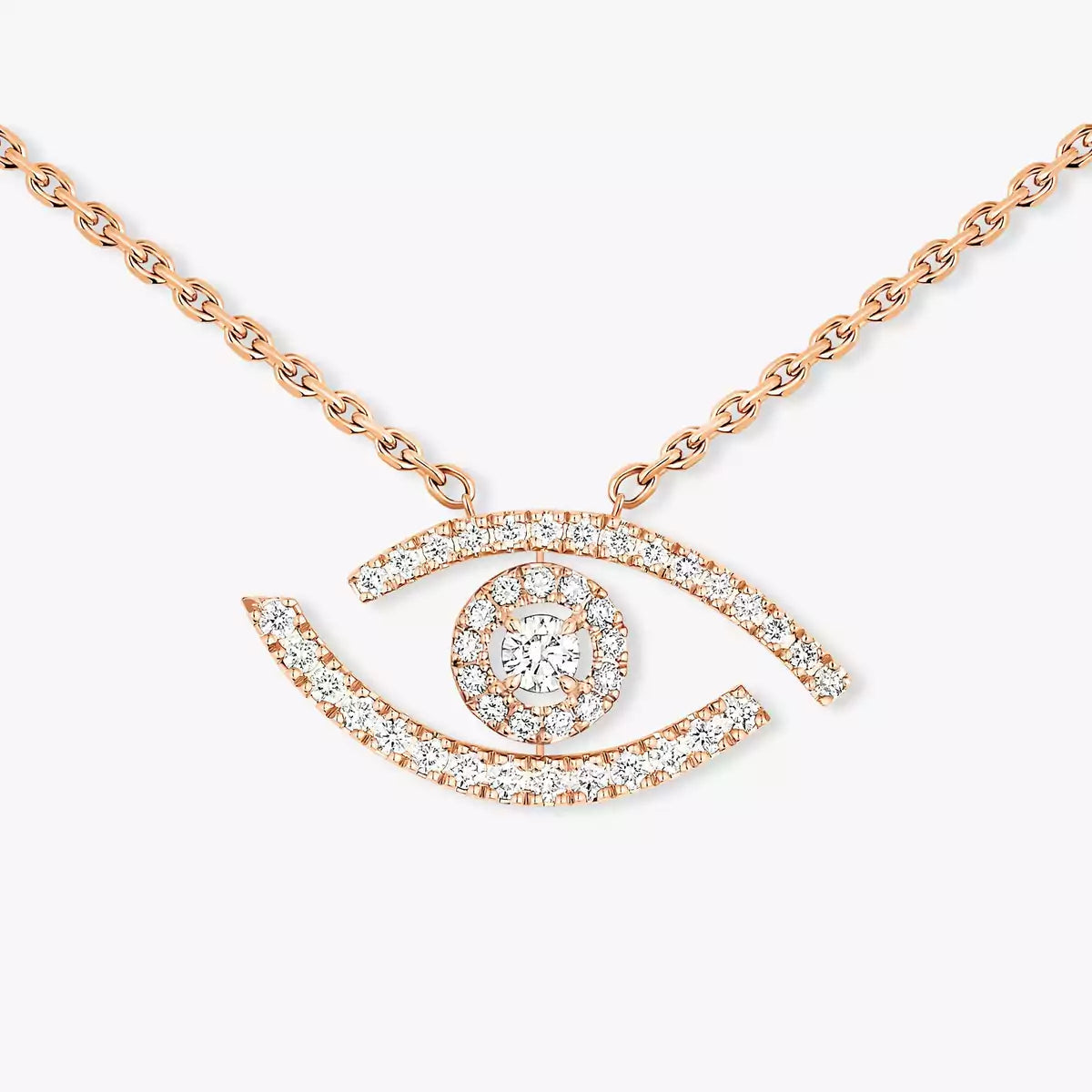 [LunaMar]PAVÉ DIAMOND LUCKY EYE NECKLACE