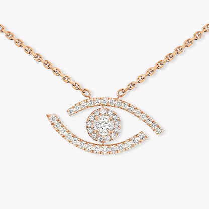 [LunaMar]PAVÉ DIAMOND LUCKY EYE NECKLACE