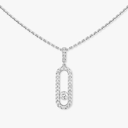 [LunaMar]MOVE UNO FULL PAVÉ DIAMOND NECKLACE