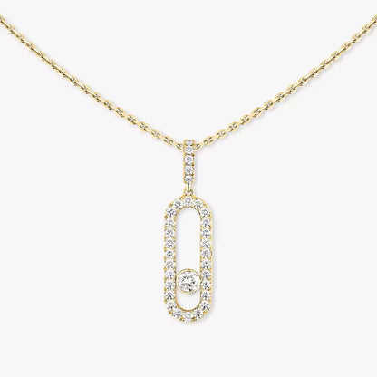 [LunaMar]MOVE UNO FULL PAVÉ DIAMOND NECKLACE