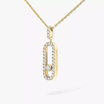 [LunaMar]MOVE UNO FULL PAVÉ DIAMOND NECKLACE