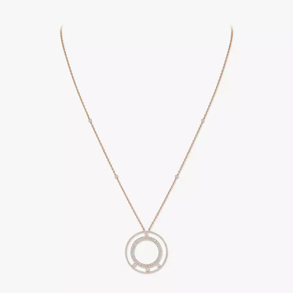 [LunaMar]MOVE ROMANE LONG PAVÉ DIAMOND NECKLACE