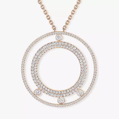 [LunaMar]MOVE ROMANE LONG PAVÉ DIAMOND NECKLACE