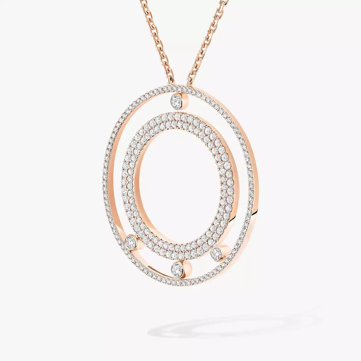 [LunaMar]MOVE ROMANE LONG PAVÉ DIAMOND NECKLACE