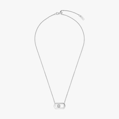 [LunaMar]LARGE MOVE PENDANT SINGLE DIAMOND NECKLACE