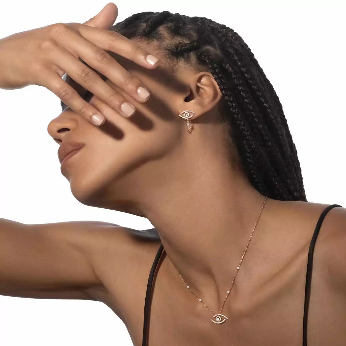 [LunaMar]LUCKY EYE DIAMOND EARRINGS