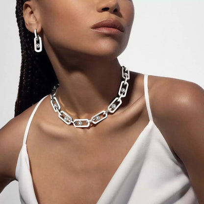 [LunaMar]SO MOVE XL DIAMOND HOOP EARRINGS