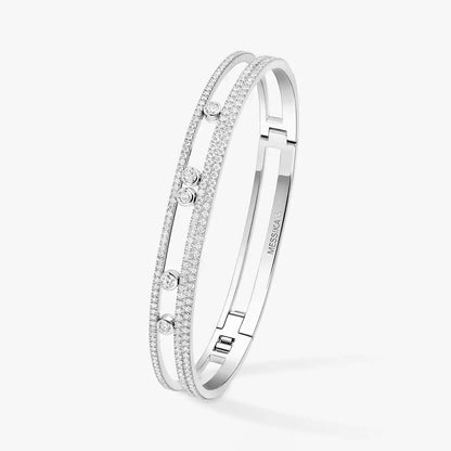[LunaMar]MOVE ROMANE PAVÉ DIAMOND BANGLE BRACELET