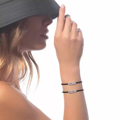 [LunaMar]CARE(S) PAVÉ CORD BRACELET