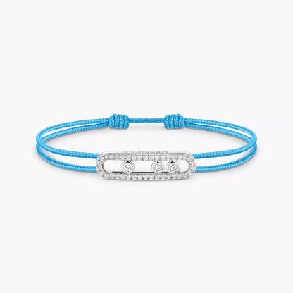 [LunaMar]CARE(S) PAVÉ CORD BRACELET