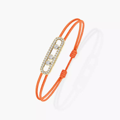 [LunaMar]CARE(S) PAVÉ CORD BRACELET