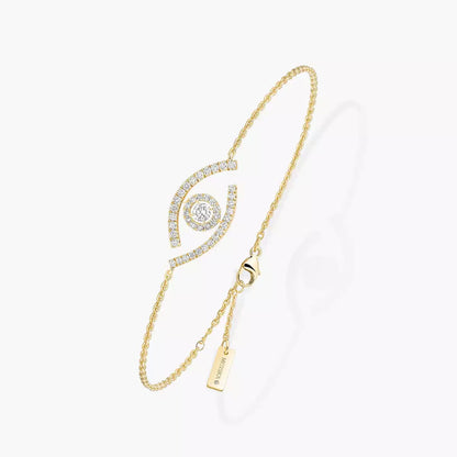 [LunaMar]LUCKY EYE PAVÉ-SET DIAMOND BRACELET