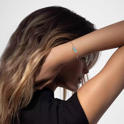 [LunaMar]LUCKY EYE DIAMOND BRACELET