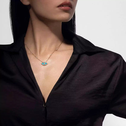 [LunaMar]LUCKY EYE DIAMOND NECKLACE