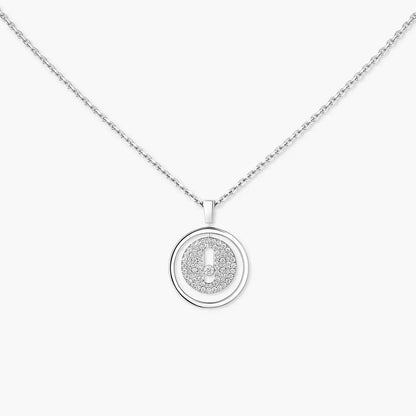 [LunaMar]LUCKY MOVE FULL PAVÉ DIAMOND NECKLACE