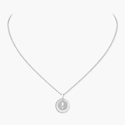 [LunaMar]LUCKY MOVE FULL PAVÉ DIAMOND NECKLACE