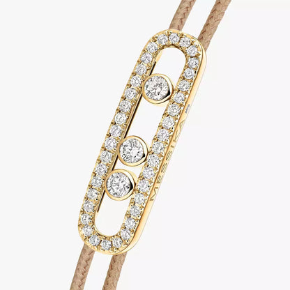 [LunaMar]CARE(S) PAVÉ CORD BRACELET