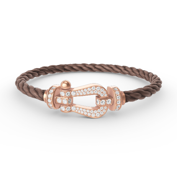 [LunaMar]FORCE LARGE HORSESHOE FULL DIAMOND BRACELET - ROSE GOLD