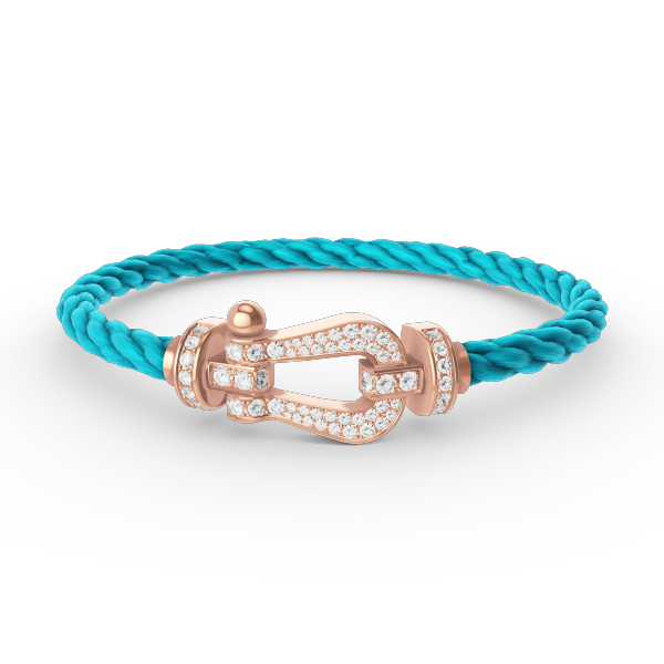[LunaMar]FORCE LARGE HORSESHOE FULL DIAMOND BRACELET - ROSE GOLD