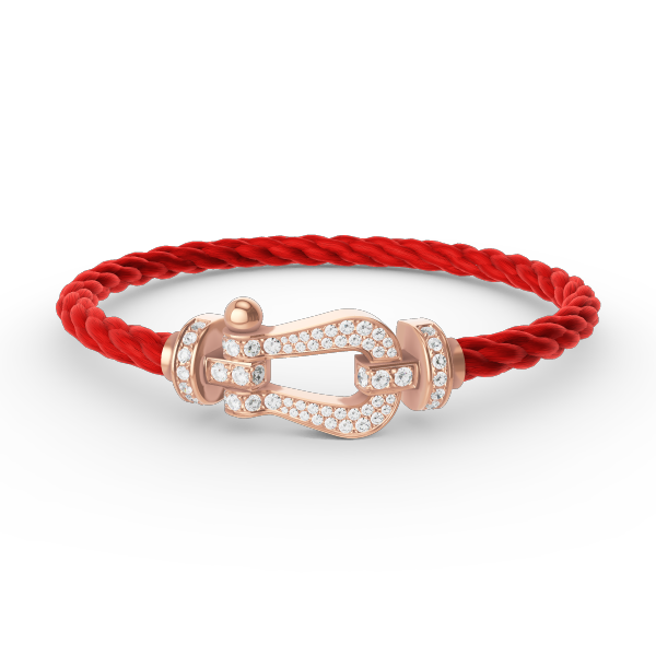 [LunaMar]FORCE LARGE HORSESHOE FULL DIAMOND BRACELET - ROSE GOLD