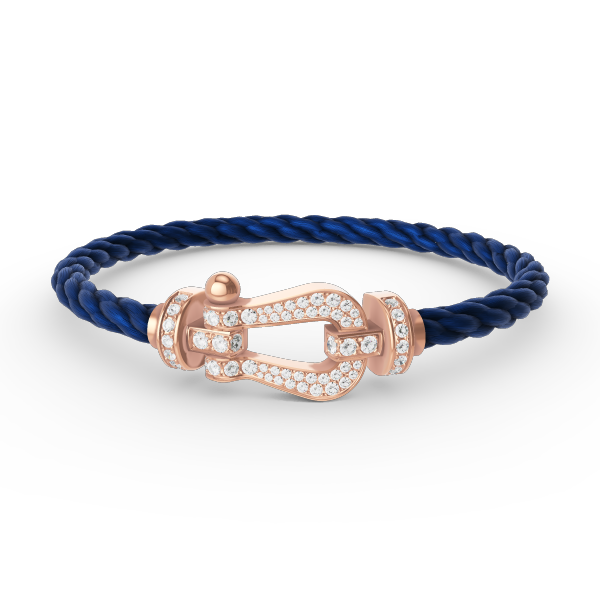 [LunaMar]FORCE LARGE HORSESHOE FULL DIAMOND BRACELET - ROSE GOLD