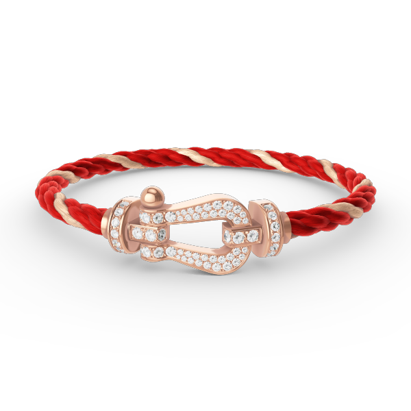 [LunaMar]FORCE LARGE HORSESHOE FULL DIAMOND BRACELET - ROSE GOLD