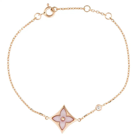 [LunaMar]STAR 1 DIAMOND ROSE GOLD BRACELET