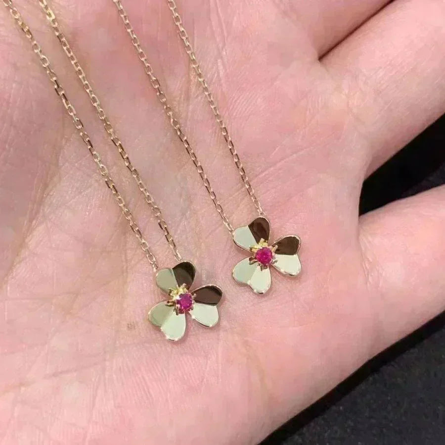 [LunaMar]FRIVOLE FLORAL CHARM NECKLACE