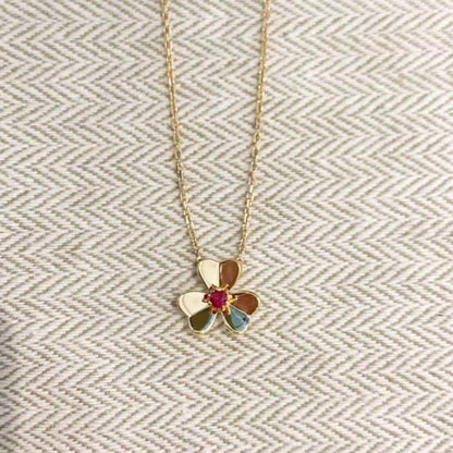 [LunaMar]FRIVOLE FLORAL CHARM NECKLACE