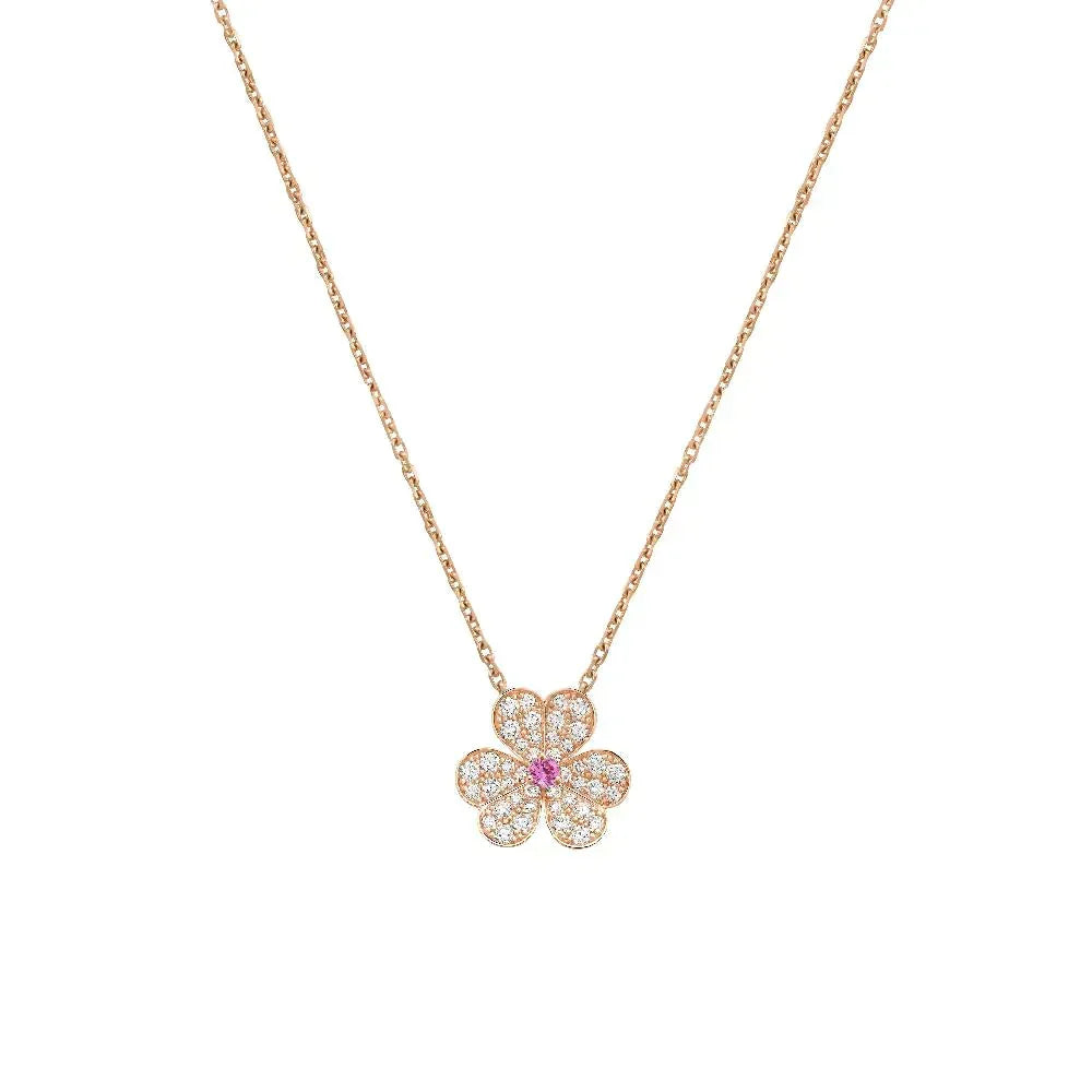 [LunaMar]PAVÉ DIAMOND BUTTERFLY CHARM NECKLACE